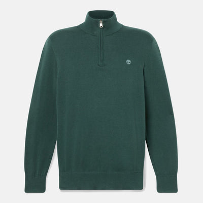 סריג עם חצי רוכסן - ירוק