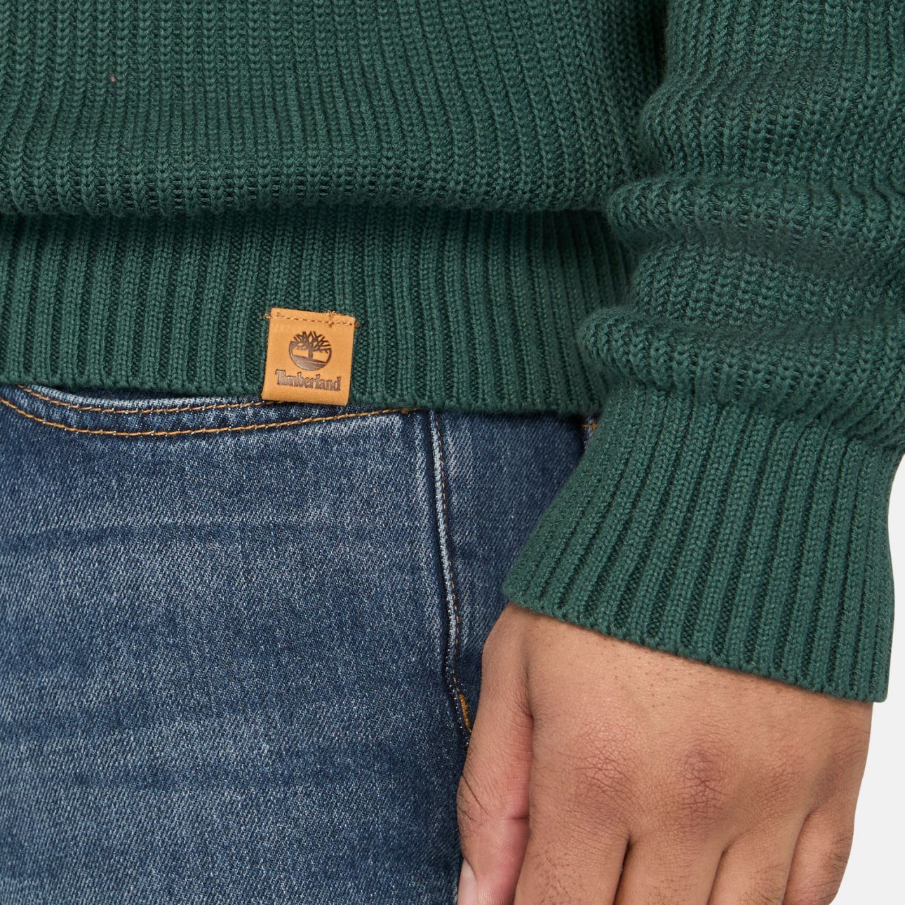 סוודר Williams River עם רוכסן - ירוק