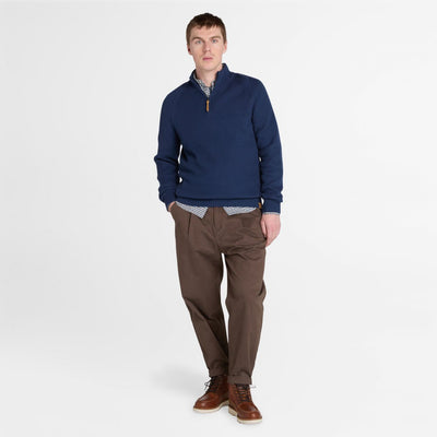 סוודר Williams River עם רוכסן - נייבי