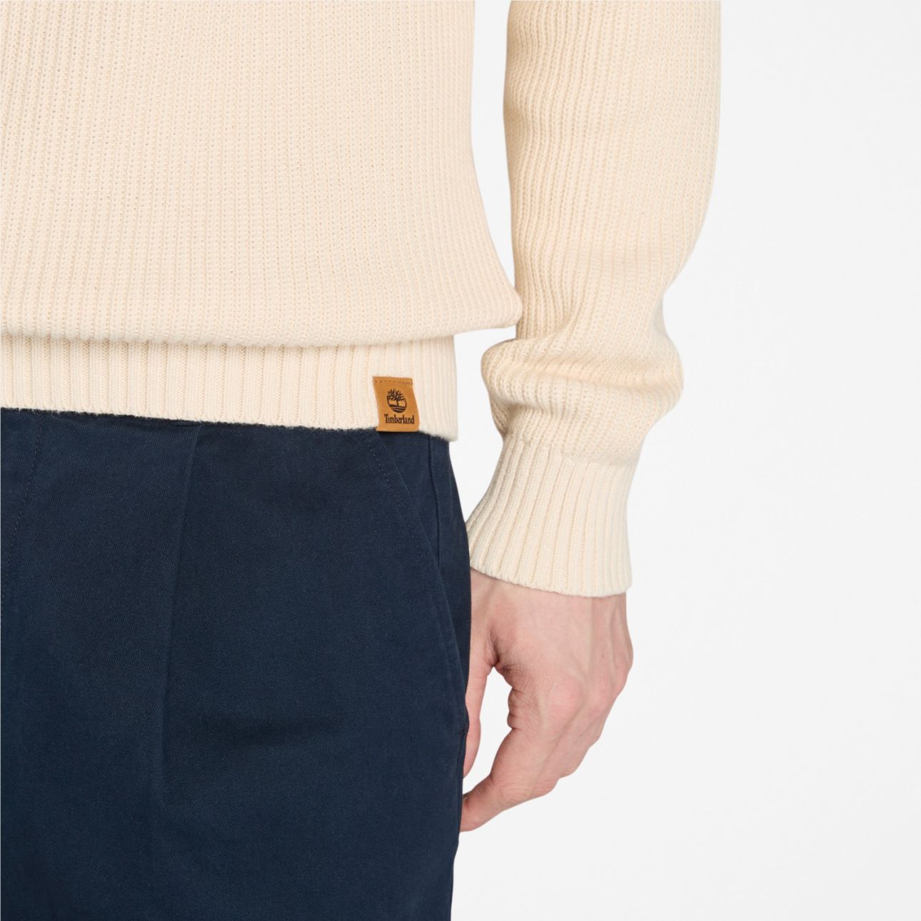 סוודר Williams River עם רוכסן - בז'