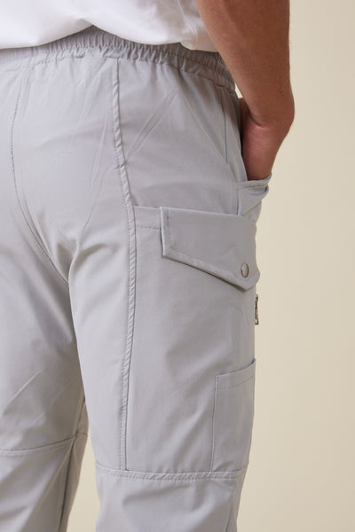 מכנס ארוך ניילון בצבע אפור