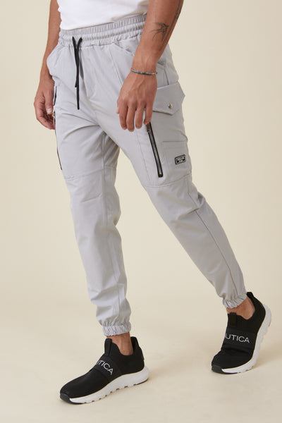 מכנס ארוך ניילון בצבע אפור