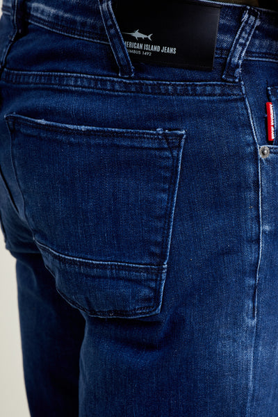 מכנס ג'ינס ריגולר בצבע כחול 2
