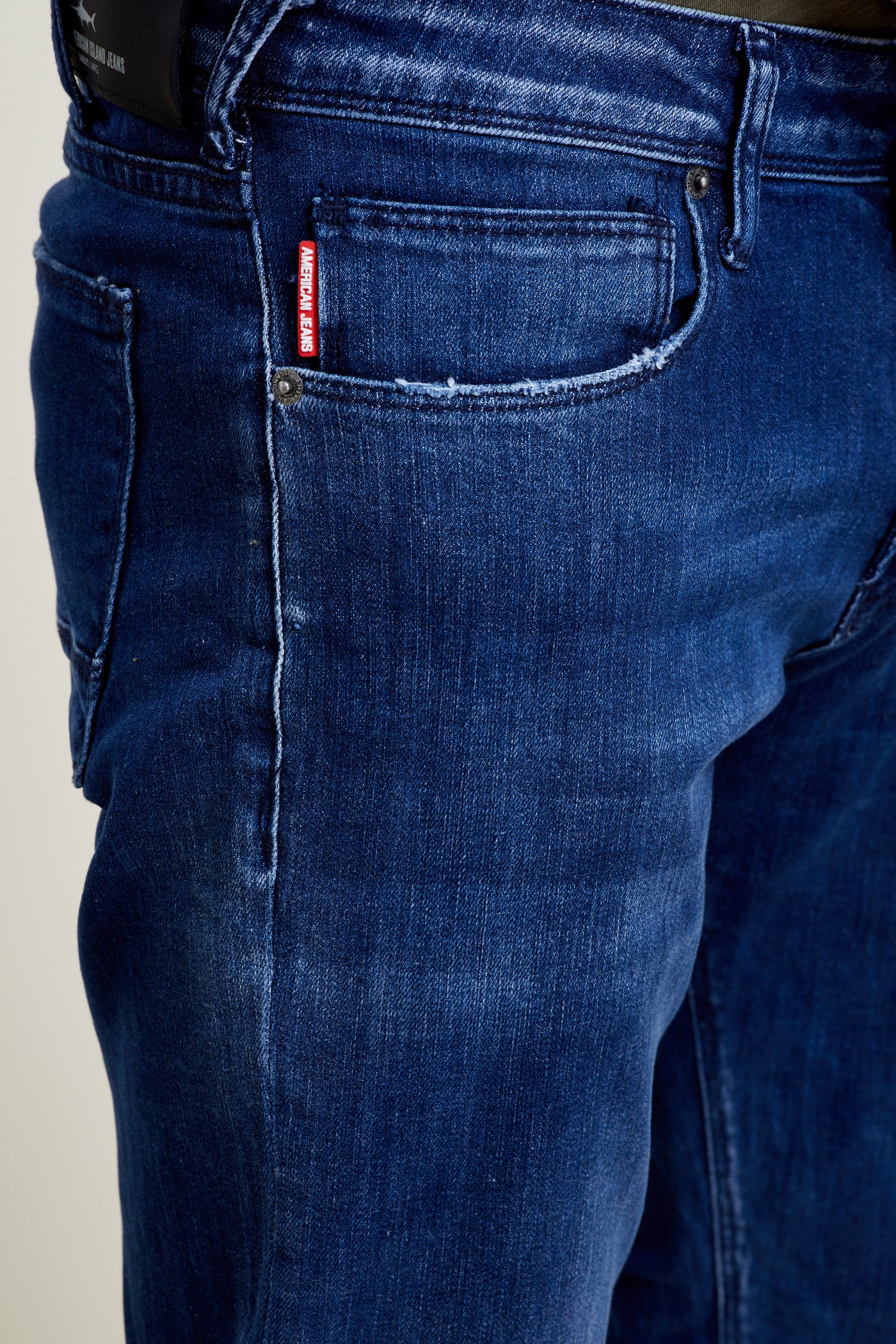 מכנס ג'ינס ריגולר בצבע כחול 2