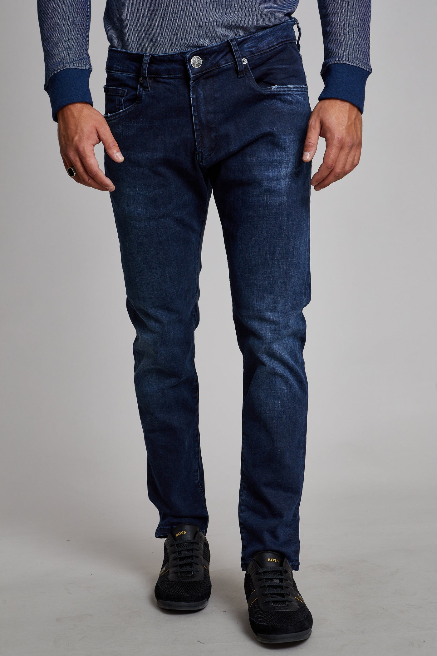 מכנס ג'ינס סלים TU בצבע כחול 1