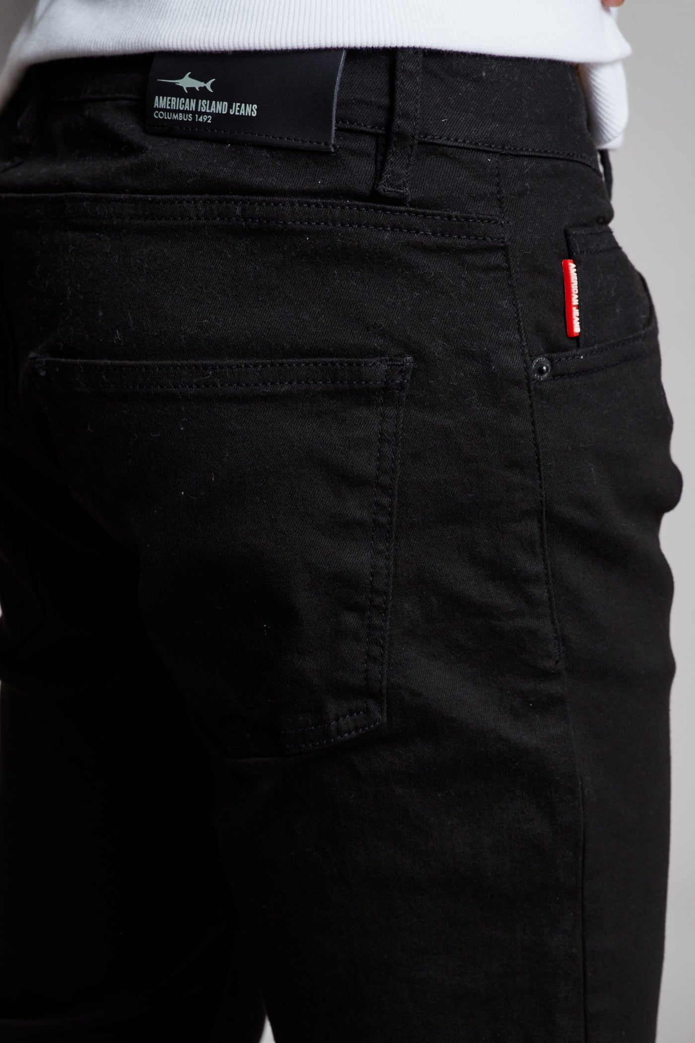מכנס ג'ינס סלים ZO בצבע שחור