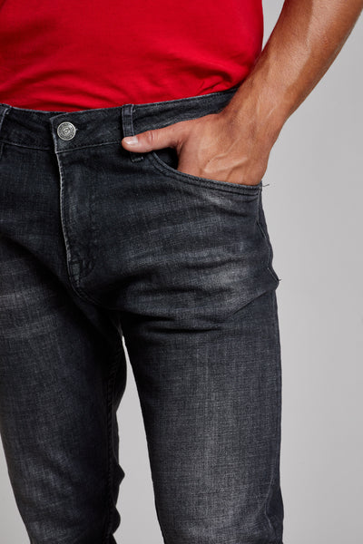 מכנס ג'ינס סלים ZO בצבע אפור 1