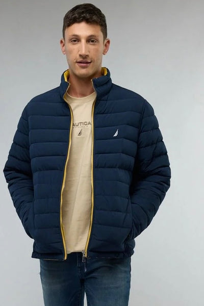 מעיל דו צדדי  / צהוב- נייבי