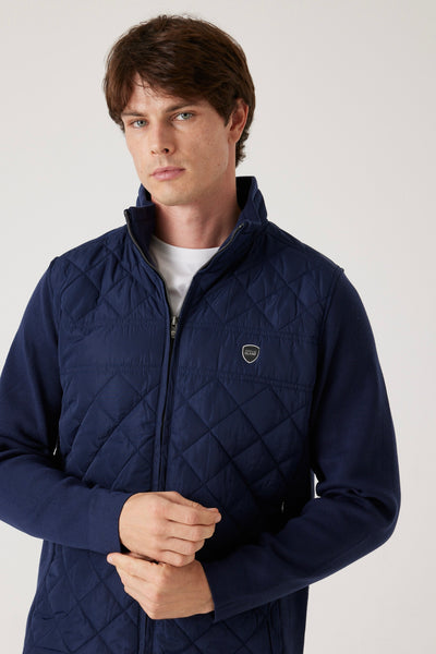 ג'קט מרופד לגבר - נייבי