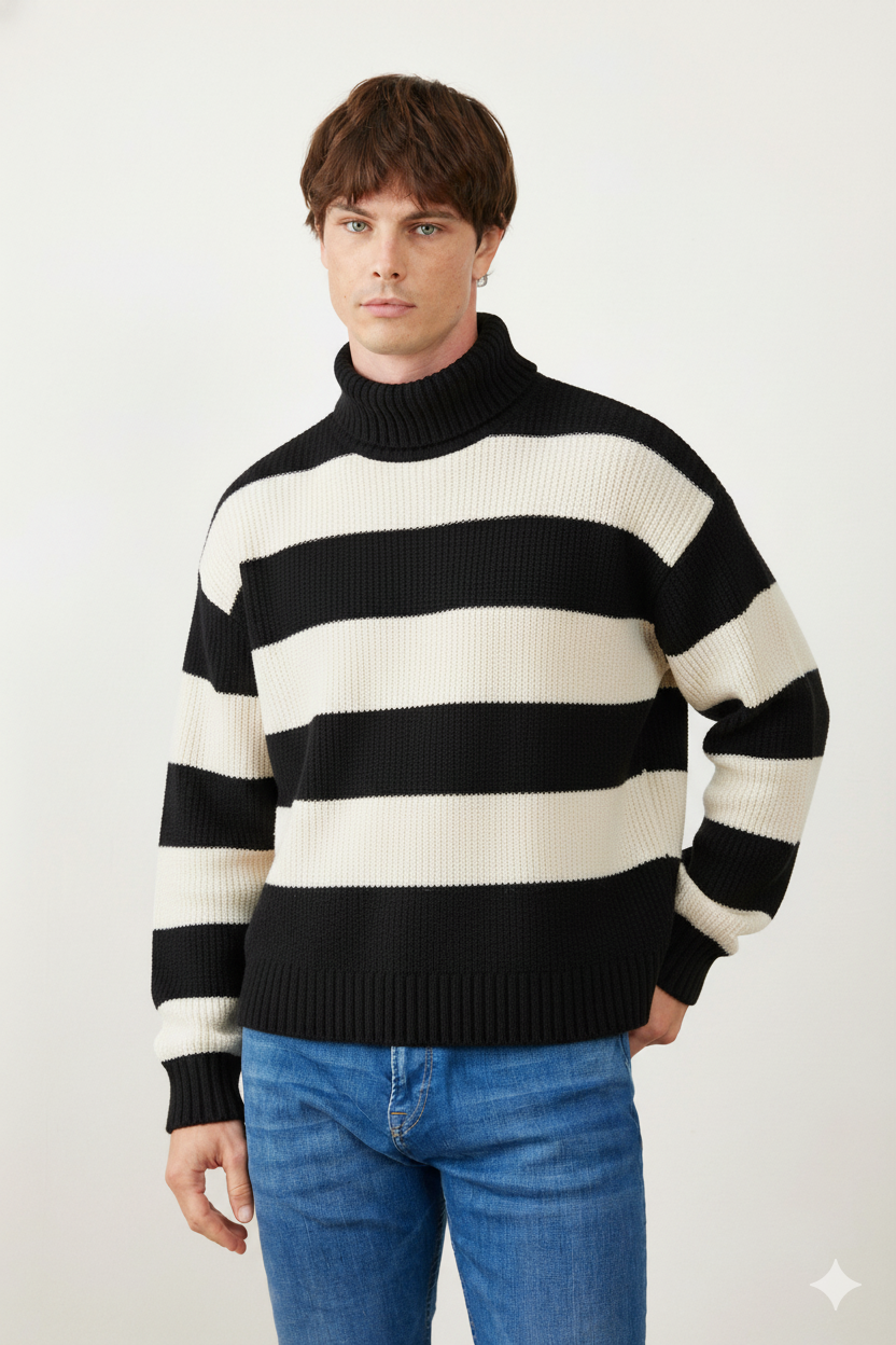 סריג אוברסייז - שחור