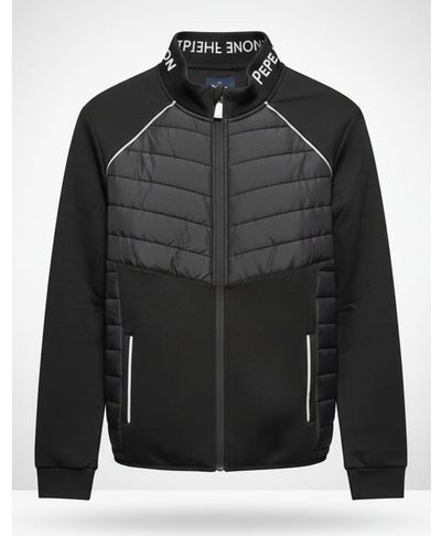 מעיל ג'קט מרופד - שחור