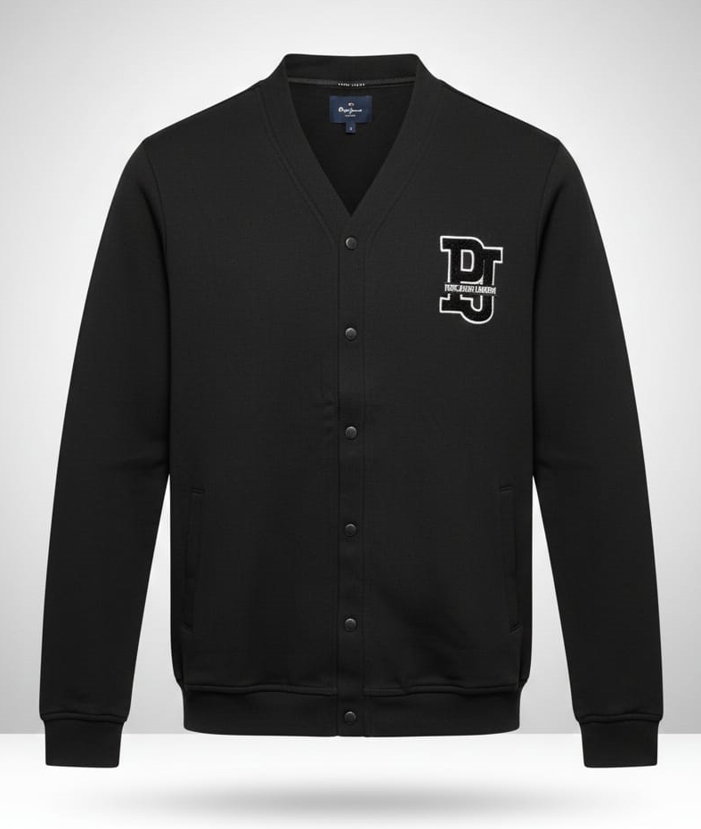 ג'קט עם רקמה - שחור