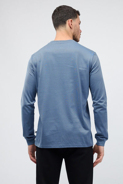 טי שירט ארוכה עם לוגו Nautica רקום לגברים