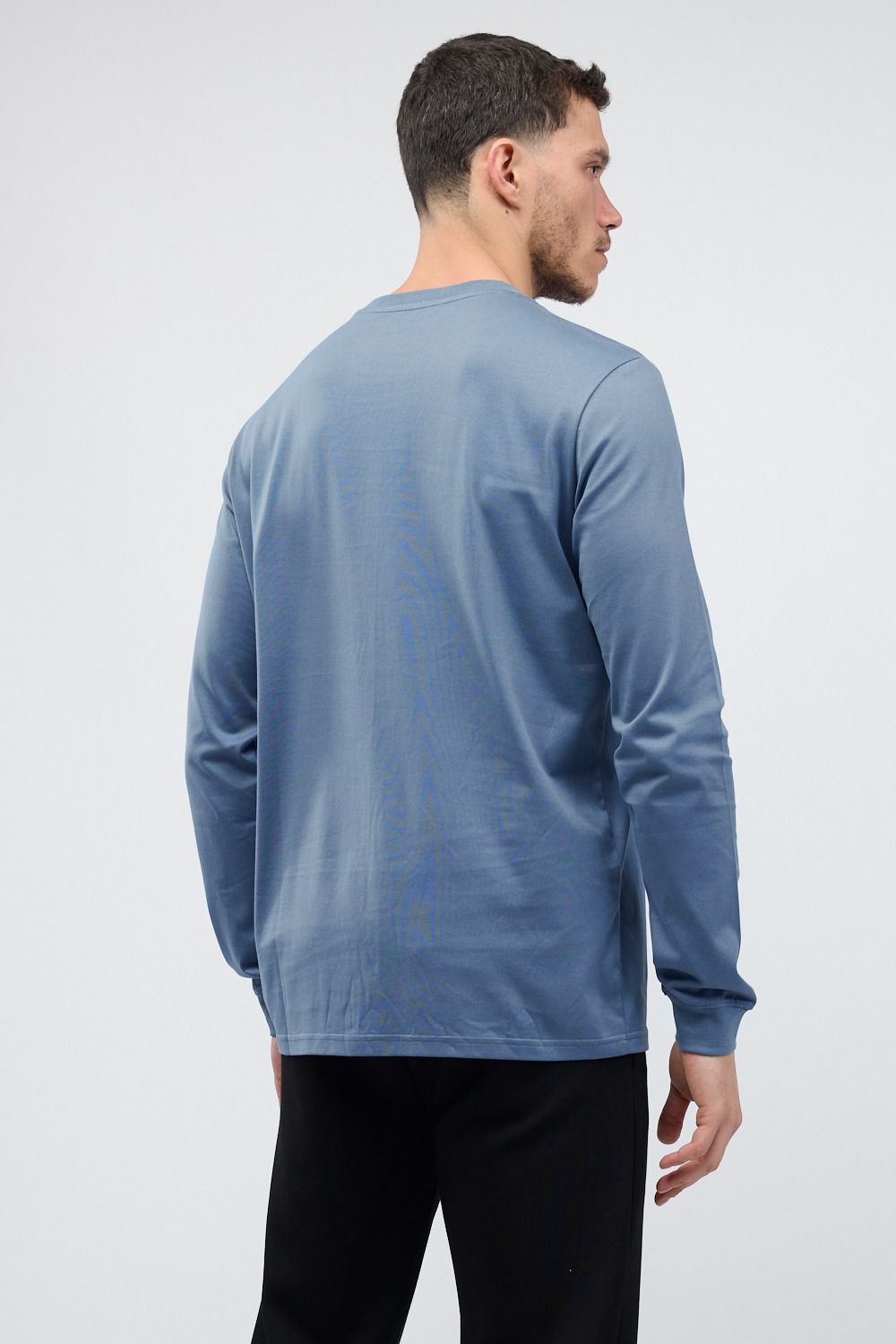 טי שירט ארוכה עם לוגו Nautica רקום לגברים