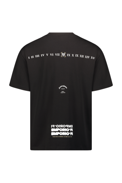 טישרט שרוול קצר אוברסייז- שחור