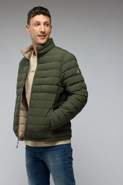 מעיל דו צדדי ירוק/ נייבי