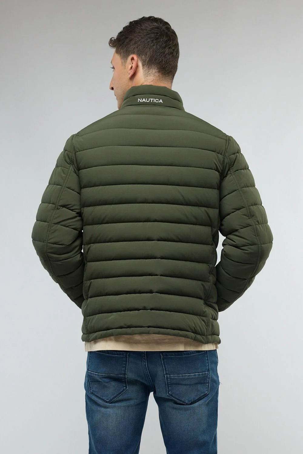 מעיל דו צדדי ירוק/ נייבי