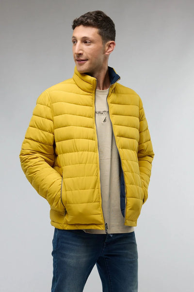 מעיל דו צדדי  / צהוב- נייבי