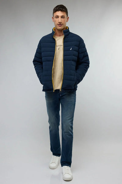 מעיל דו צדדי  / צהוב- נייבי