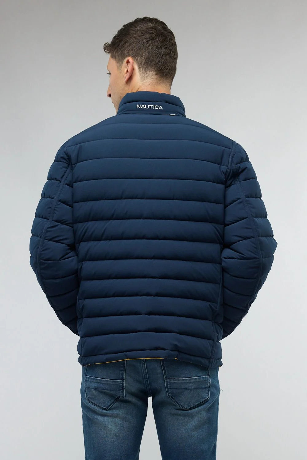 מעיל דו צדדי  / צהוב- נייבי