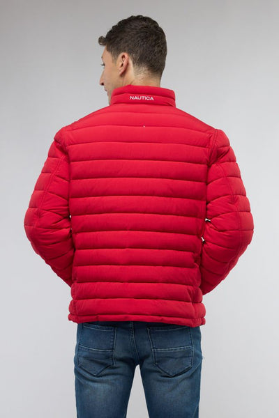 מעיל דו צדדי  / אדום - אפור