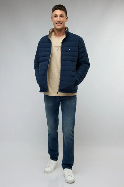 מעיל דו צדדי  / בז'- נייבי