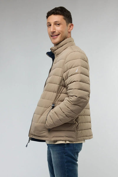 מעיל דו צדדי  / בז'- נייבי