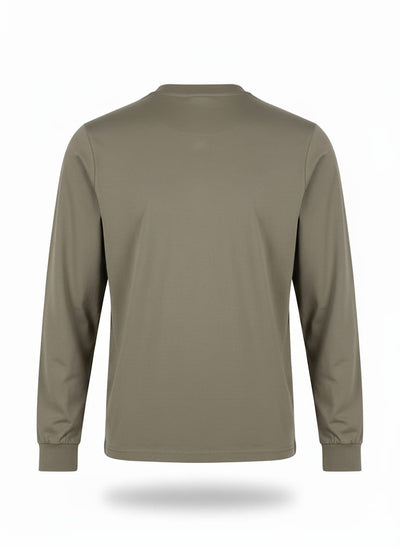 טישרט שרוול ארוך בגזרת SLIM - ירוק