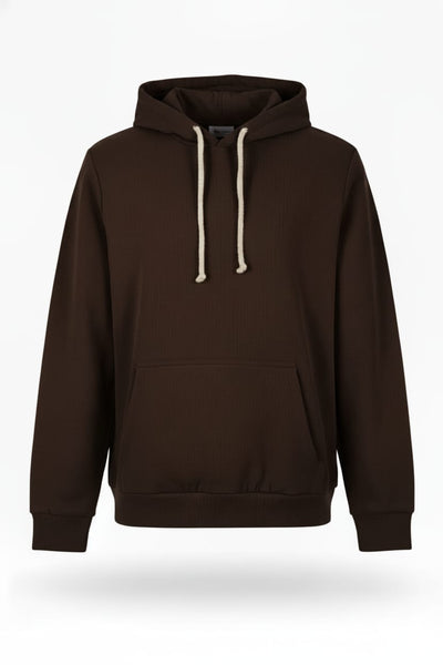 קפוצ'ון ריפס עם כיס  - חום