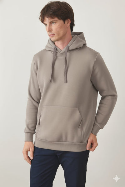 קפוצ'ון עם כיס -  בז'