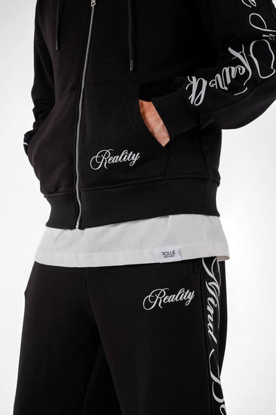 חליפת טרנינג חולצה ומכנס - שחור