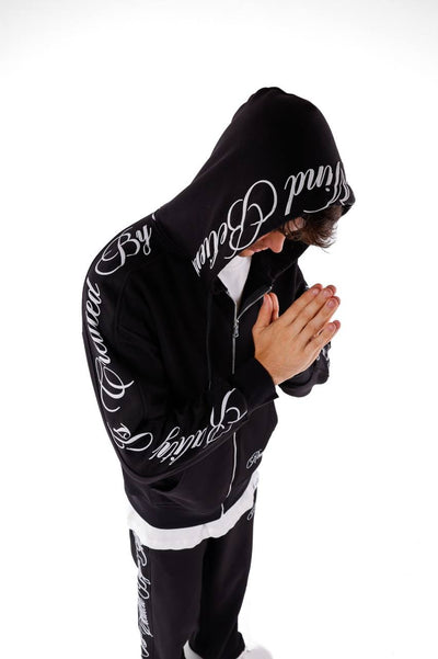 חליפת טרנינג חולצה ומכנס - שחור