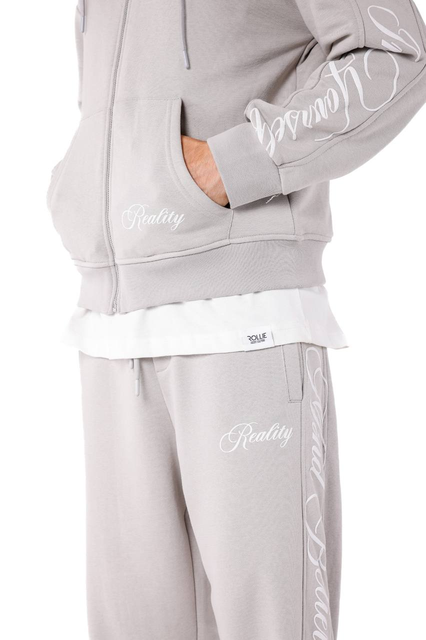 חליפת טרנינג חולצה ומכנס - אפור