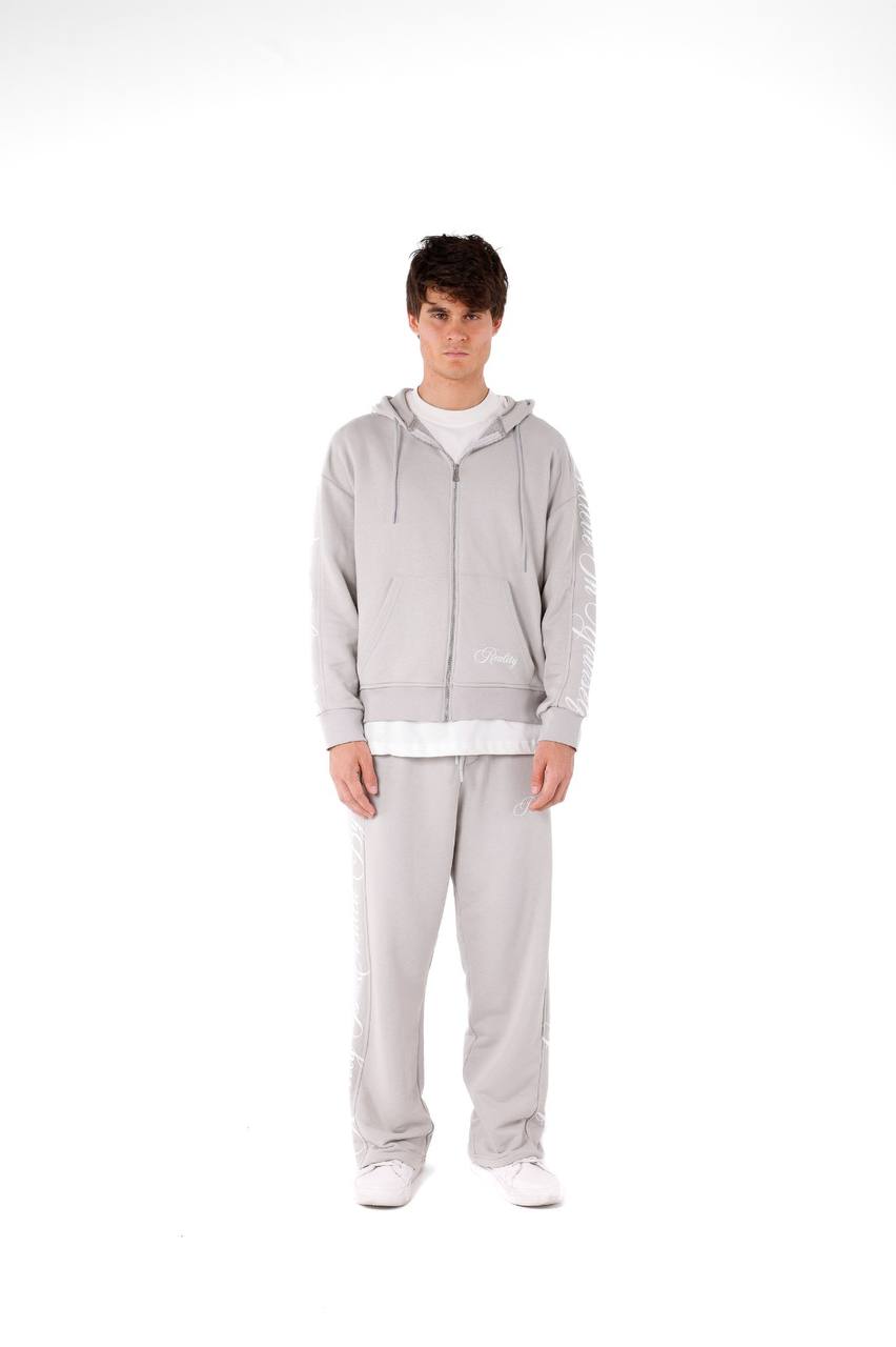 חליפת טרנינג חולצה ומכנס - אפור