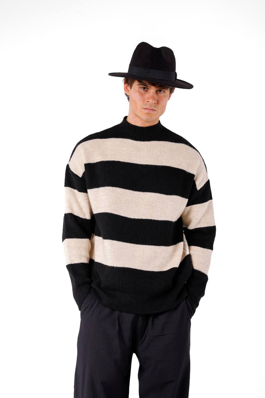 סריג אוברסייז - שחור