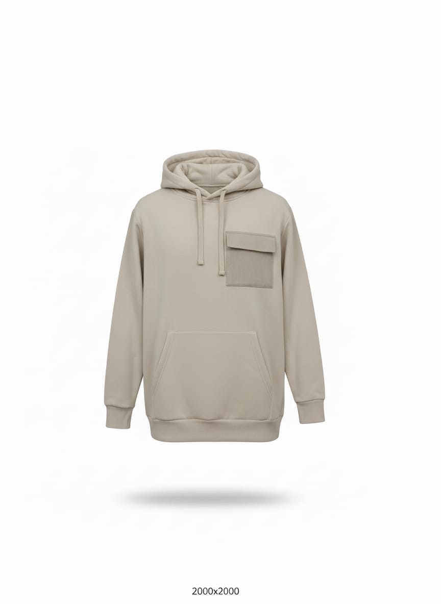 קפוצ'ון עם כיס -  קרם