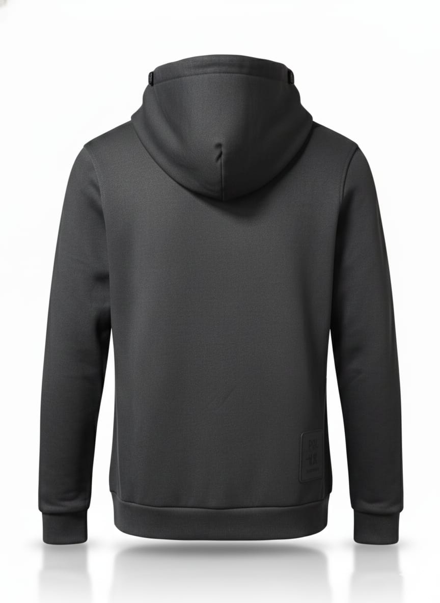 קפוצ'ון עם כיס - שחור