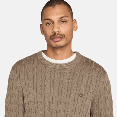 סריג צמות - חום