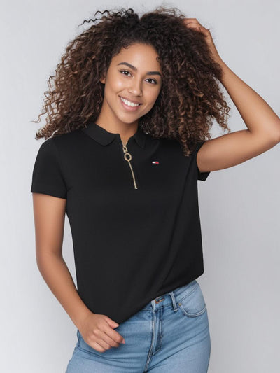 חולצת פולו קצרה SLIM לנשים ריצרץ'