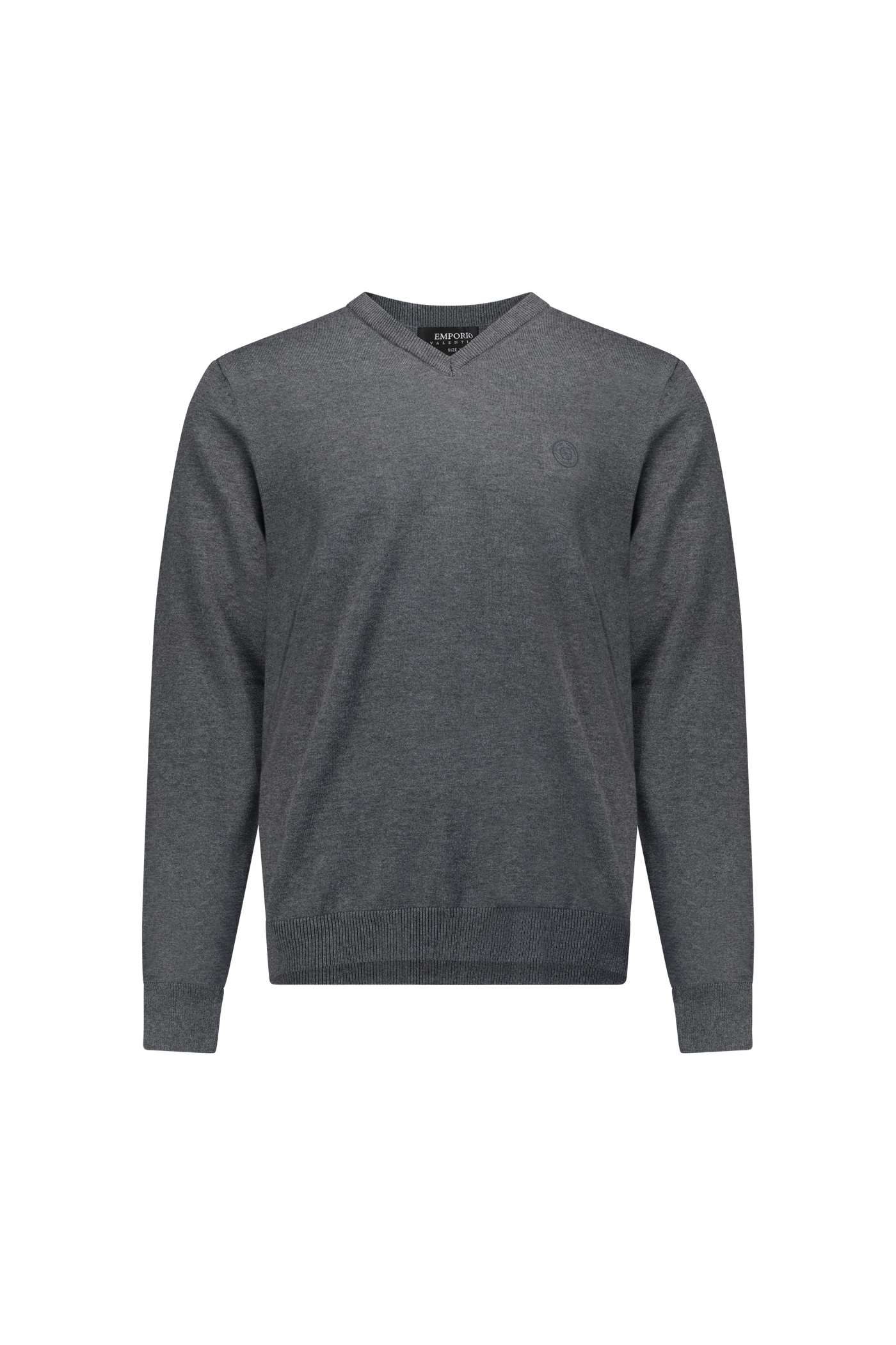 סריג אמפוריו  אפור בגזרת V