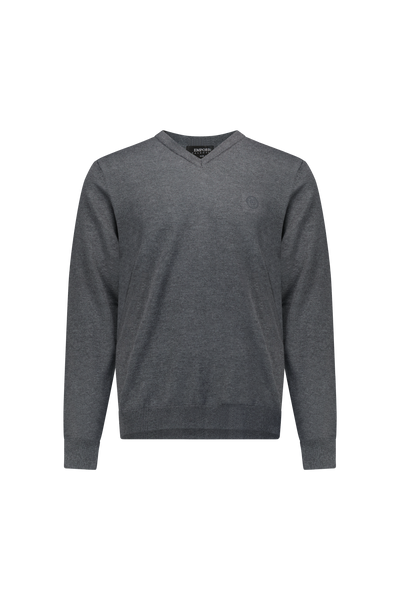 סריג אמפוריו  אפור בגזרת V