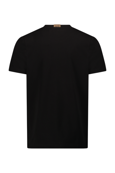 טישרט שרוול קצר גזרת SLIM- שחור