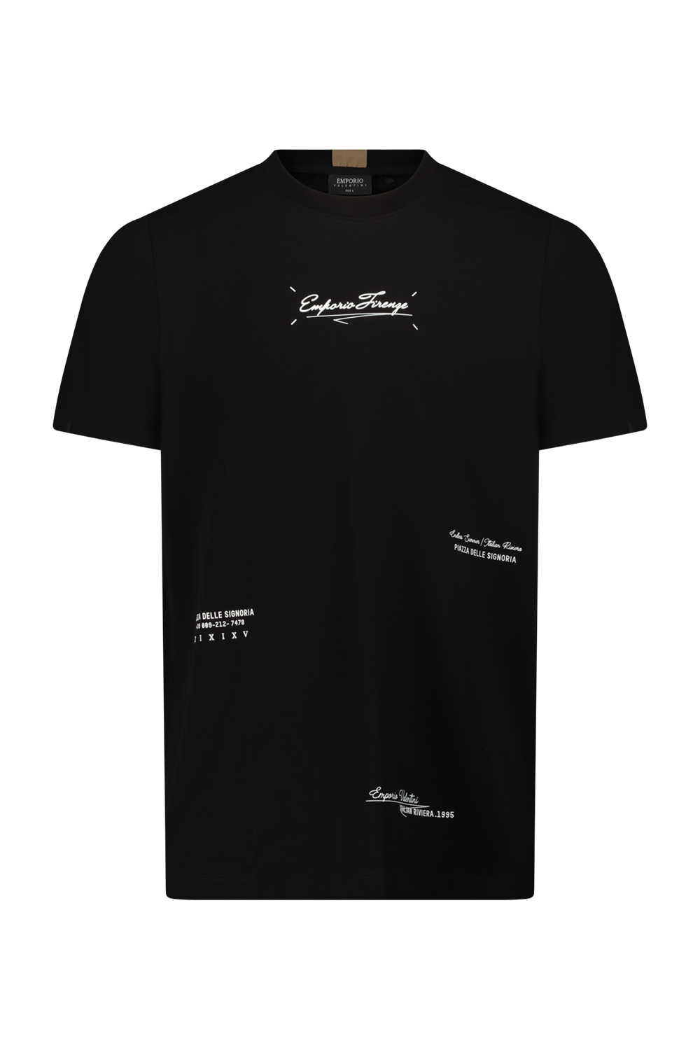 טישרט שרוול קצר גזרת SLIM- שחור