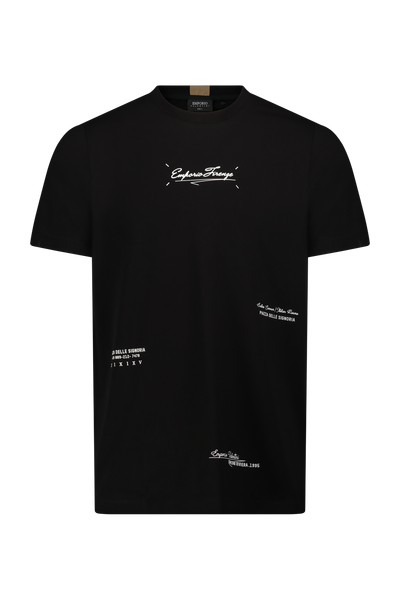 טישרט שרוול קצר גזרת SLIM- שחור