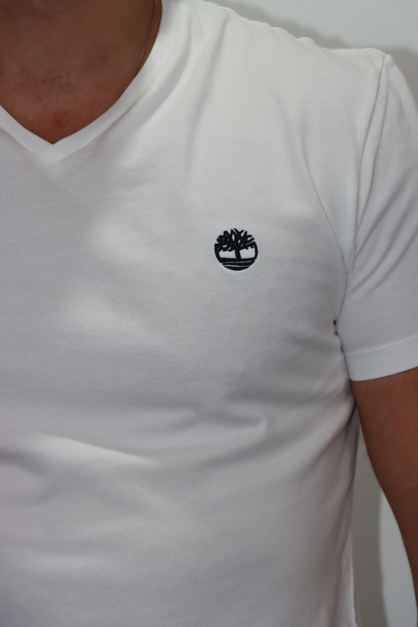 חולצת טישרט שרוול קצר לבן