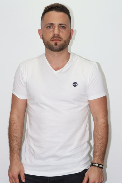 חולצת טישרט שרוול קצר לבן