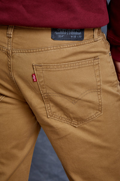 מכנס ג'ינס בצבע קאמל 514