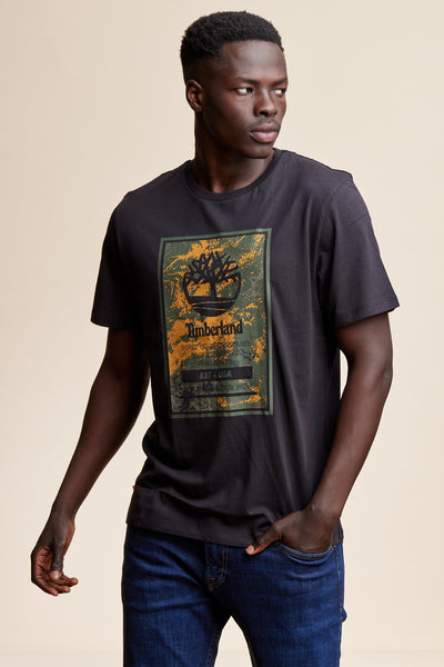 טישרט שרוול קצר בצבע שחור