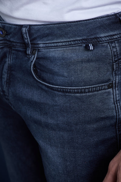 מכנס ג'ינס STRAIGHT בצבע כחול