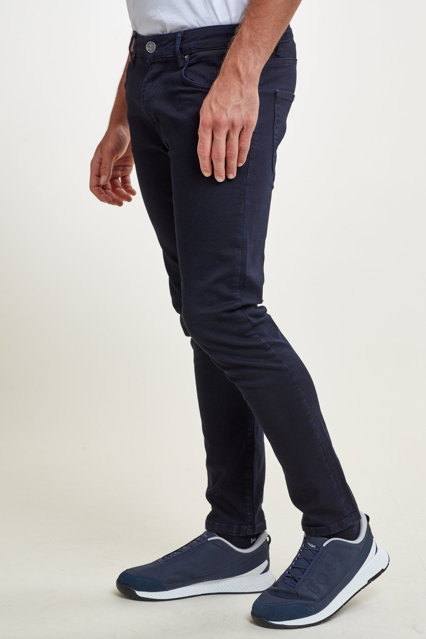 מכנס ג'ינס סלים 800 בצבע כחול 21